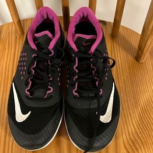 Nike black with pink sneakers size 7.5